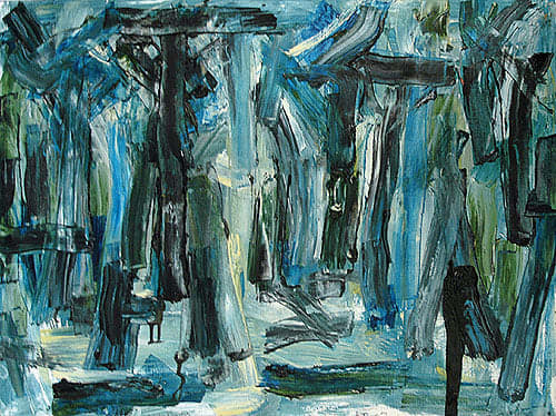 Alan Pearson Bush Symphony - Fourth Movement, 2003 oil on paper 400 x 580 mm