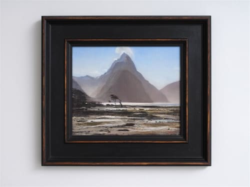 Freeman White Mitre Peak Study, 2020 oil on linen panel 440 x 390 mm