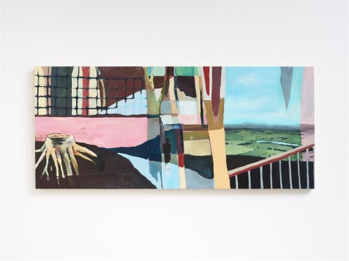 Llenyd Price Pressures of familiarity, 2023 Acrylic on canvas 600 x 1370 mm