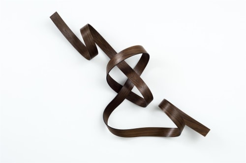 Ray Haydon Open Helix XII, 2016 carbon fibre, timber veneer 600 x 1500 x 200 mm