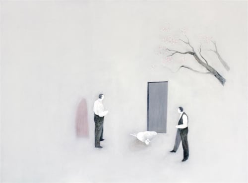 Alan Ibell Scheme no.1 - The Trap (Door), 2014 Acrylic on hardboard 90.0 x 120.0 cm