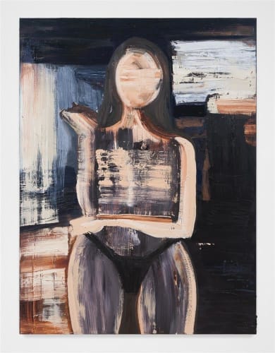 Natasha Wright Cigarettes and Black Underwear, 2024 oil on canvas 1220 x 920 mm