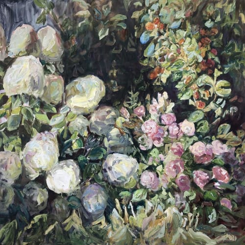 Katherine Throne Interloper, 2022 oil on canvas 1200 x 1200 mm