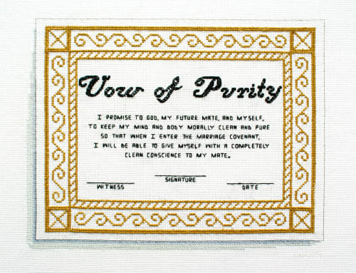 Katrina Majkut, Vow of Purity Certificate, 2024