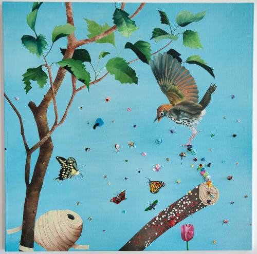 Craig Kucia songs that should never be written, 2009 oil on canvas 48 x 48 inches 121.9 x 121.9 cm