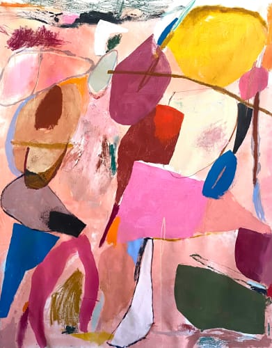 Heather Chontos Wildflower, 2021 Oil Stick, Oil, Acrylic and Ink on Linen 80 x 69 1/4 in 203.2 x 175.9 cm