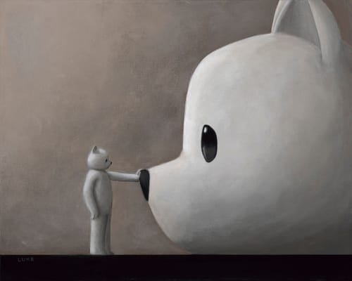 Luke Chueh Monolith, 2025 acrylic on canvas 16 x 20 in 40.6 x 50.8 cm