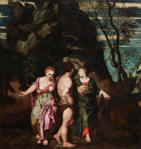 Felice Brusasorci, Hercules at the Crossroads/ Hercule à la croisée des chemins, ca. 1560