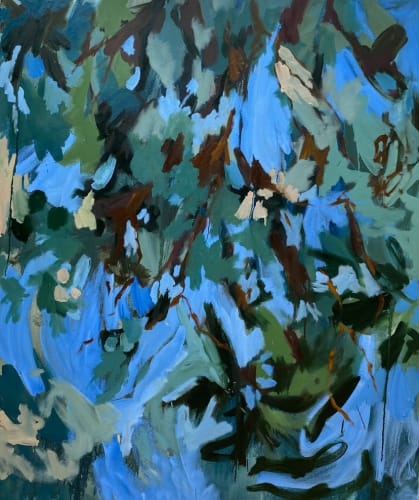 Mary West I fell asleep under the tree, 2023 Oil on Canvas 100 x 120 cm