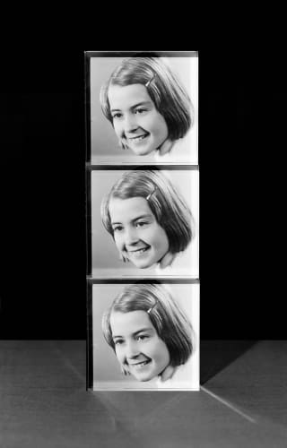 Peter Watkins The Unforgetting | Ute, 2014 Silver Gelatin Fibre Print, Dry mounted to 10mm black Perspex, Perspex box frame 46.4 x 37 cm / framed 47 x 37.6 cm Edition of 5