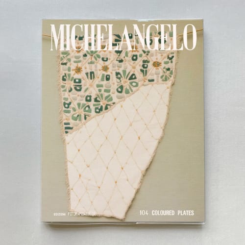 Koen Hauser Applique, 2024 Artist Book 242 x 193 mm / 120 pages / full color with transparent PVC slipcover Edition of 2 Series: Michelangelo Iconoclastia