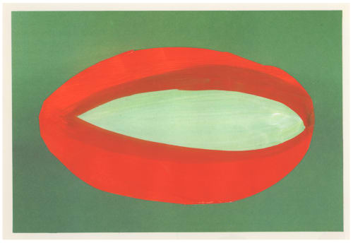 Ruth van Beek Untitled (figure 106), 2022 Collage with photo and gouache painted paper, framed in hand stained wooden frame with museum glass. Image size 12 x 18 cm / framed 24,5 x 29 cm Unique piece