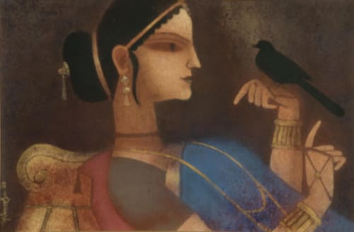 Ganesh Pyne, Bird from the shadow, 1995