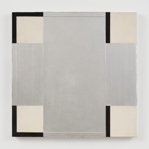 Harvey Quaytman Untitled, c. 1991 acrylic and aluminum paint on canvas 30 x 30 in 76.2 x 76.2 cm