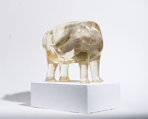 Tanakrit Polngam Elephant, 2023 Epoxy and plaster 15 x 20 x 25 cm 5 7/8 x 7 7/8 x 9 7/8 in