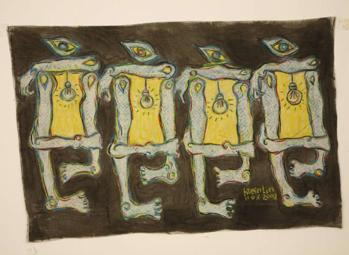 Sitting at Iron Gate from 2002, which reflects on the artist’s feelings of isolation in prison. Photograph: Courtesy of the artist