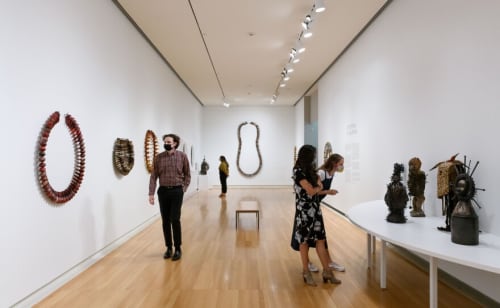 A gallery view of "Sharif Bey: Excavations," at the Carnegie Museum of Art.