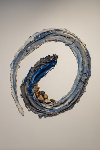 Brie Ruais, Holding on to what is Tumbling, 130lbs (Blue), 2022