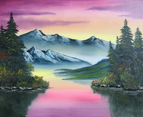 Insane PARK, Joy of Painting, 2020, Oil on canvas, 65.1 x 53.1 cm