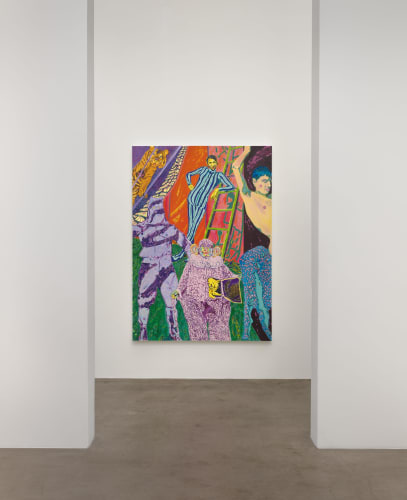 John Brooks, 'This Could Be Any Evening Anyplace,' 2025, Oil on canvas, 84 x 60 inches (Courtesy the artist and Diane Rosenstein Gallery)