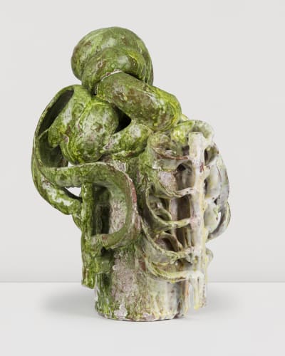 David Hicks, 'Clippings Vase, Green and Yellow, ' 2024