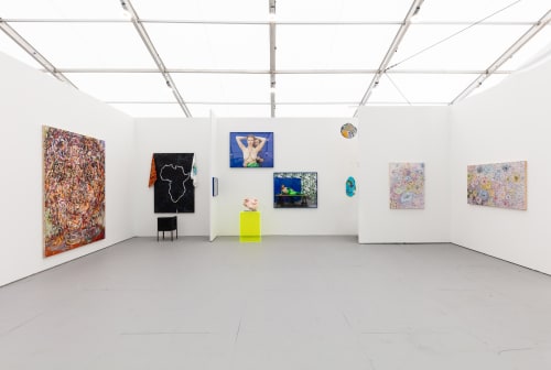 Installation view of Diane Rosenstein booth at Untitled Art Fair 2021. Photography by Silvia Ros.