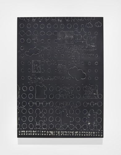 Robert Ruello A Sudden Gust, 2021 Flashe and acrylic on canvas 84 x 60 in (213.4 x 152.4 cm)