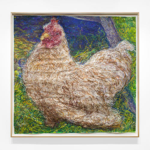 Beth Secor Claudia, 2019-2020 gouache, watercolor pencil and pen on paper 73 1/2 x 71 1/2 in (186.7 x 181.6 cm) 75 x 73 x 2 in (190.5 x 185.4 x 5.1 cm) framed