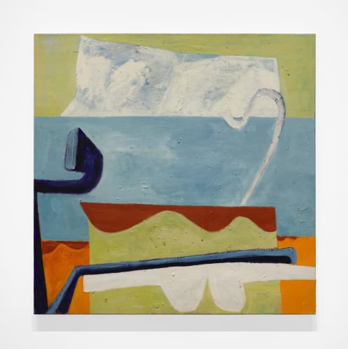 David Aylsworth Gazing Down on the Jungfrau, 2022 oil on canvas 48 x 48 x 1 1/2 in (121.9 x 121.9 x 3.8 cm)