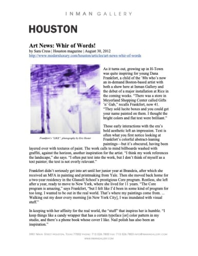 Art News: Whir of Words!