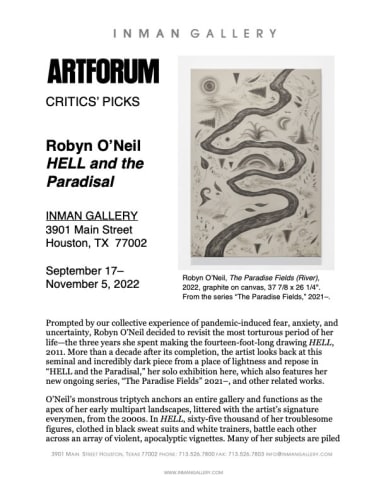 Artforum Critics' Pick: Robyn O'Neil's 'HELL and the Paradisal'