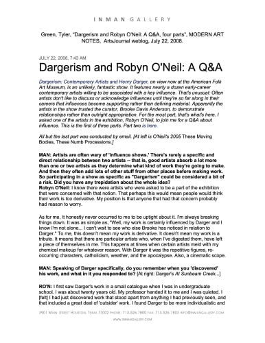 Dargerism and Robyn O'Neil: A Q&A