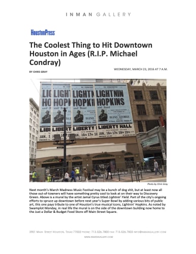 The Coolest Thing to Hit Downtown Houston in Ages (R.I.P. Michael Condray)