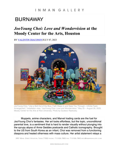 JooYoung Choi: Love and Wondervision at the Moody Center for the Arts, Houston