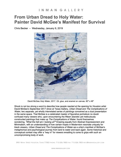From Urban Dread to Holy Water: Painter David McGee's Manifest for Survival