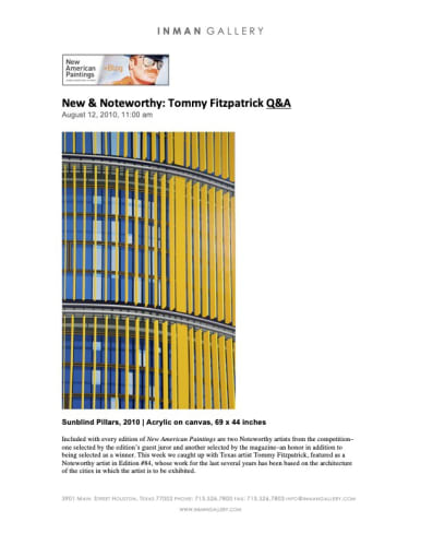 New & Noteworthy: Tommy Fitzpatrick Q&A