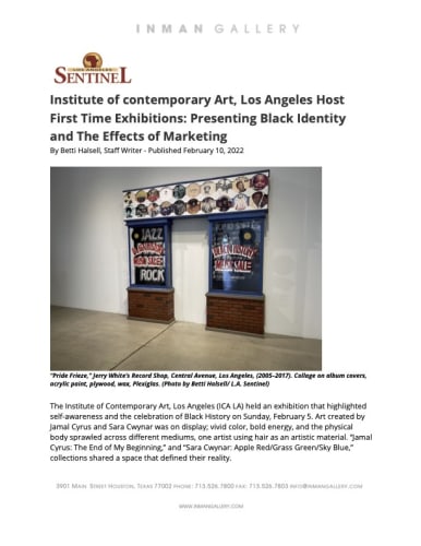 Institute of Contemporary Art, Los Angeles Host First Time Exhibitions: Presenting Black Identity and The Effects of Mar