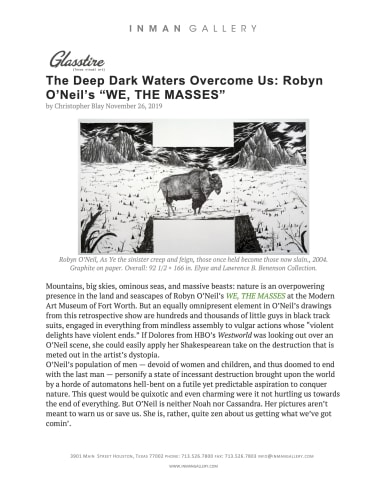 The Deep Dark Waters Overcome Us: Robyn O’Neil’s “WE, THE MASSES”