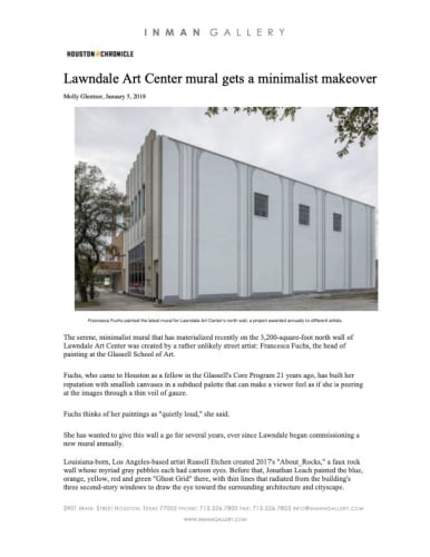 Lawndale Art Center mural gets a minimalist makeover