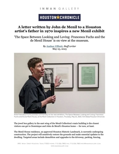 A letter written by John de Menil to a Houston artist's father in 1970 inspires a new Menil exhibit