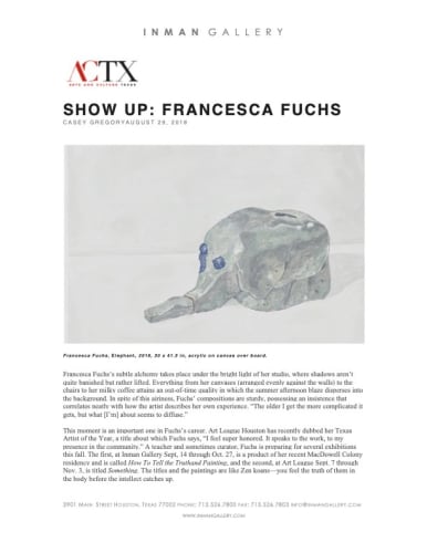 SHOW UP: FRANCESCA FUCHS