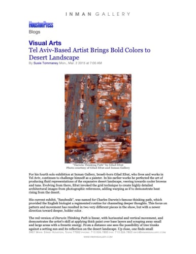 Tel Aviv-Based Artist Brings Bold Colors to Desert Landscape