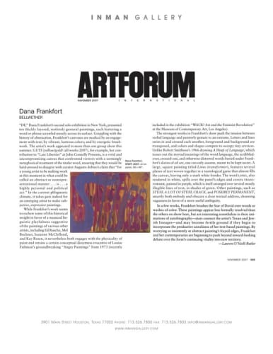 Dana Frankfort: Bellwether