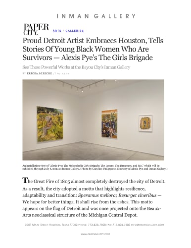 Proud Detroit Artist Embraces Houston, Tells Stories Of Young Black Women Who Are Survivors — Alexis Pye’s The Girls Brigade
