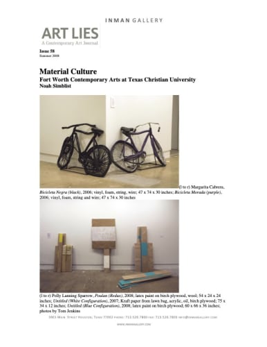 Material Culture Fort Worth Contemporary Arts at Texas Christian University