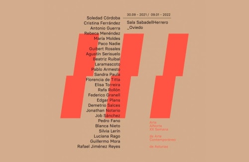 GUILLERMO MORA . ARTE ALNORTE XX SEMANA DE ARTE CONTEMPORÁNEO DE ASTURIAS