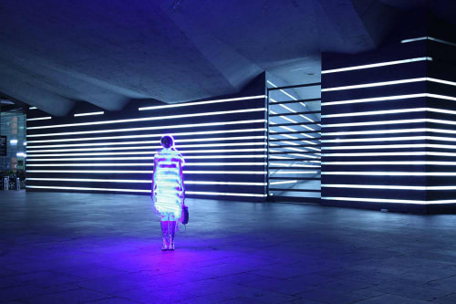 Dominique Paul: Interactive Median Revenue Dress, Acting as a Social Interface