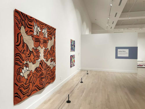 Installation view of RugLife. Photo courtesy Weatherspoon Art Museum, Dallas, TX