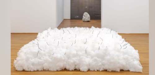 Exhibition view "Lee Ufan“, Hamburger Bahnhof – Nationalgalerie der Gegenwart, 27.10.2023 – 28.4.2024 © Lee Ufan. Courtesy of Studio Lee Ufan / VG Bild-Kunst, Bonn 2023 / Jacopo La Forgia