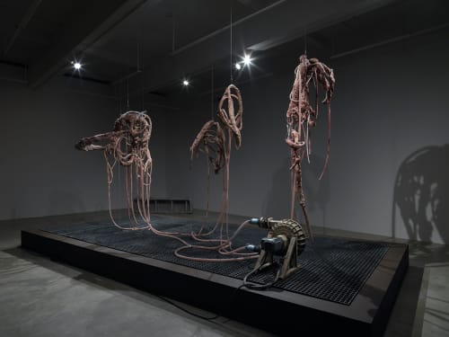 Installation view of Mire Lee: Carriers at Tina Kim Gallery (all photos by Hyunjung Rhee, images courtesy Tina Kim Gallery, New York)